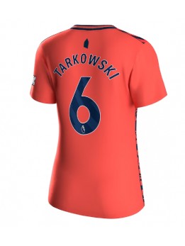 Billige Everton James Tarkowski #6 Bortedrakt Dame 2023-24 Kortermet